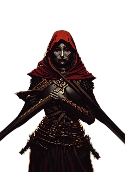 sword, staff, mask, weapon, fantasy art, concept art, comic book art, pixel art transparent PNG cut-out