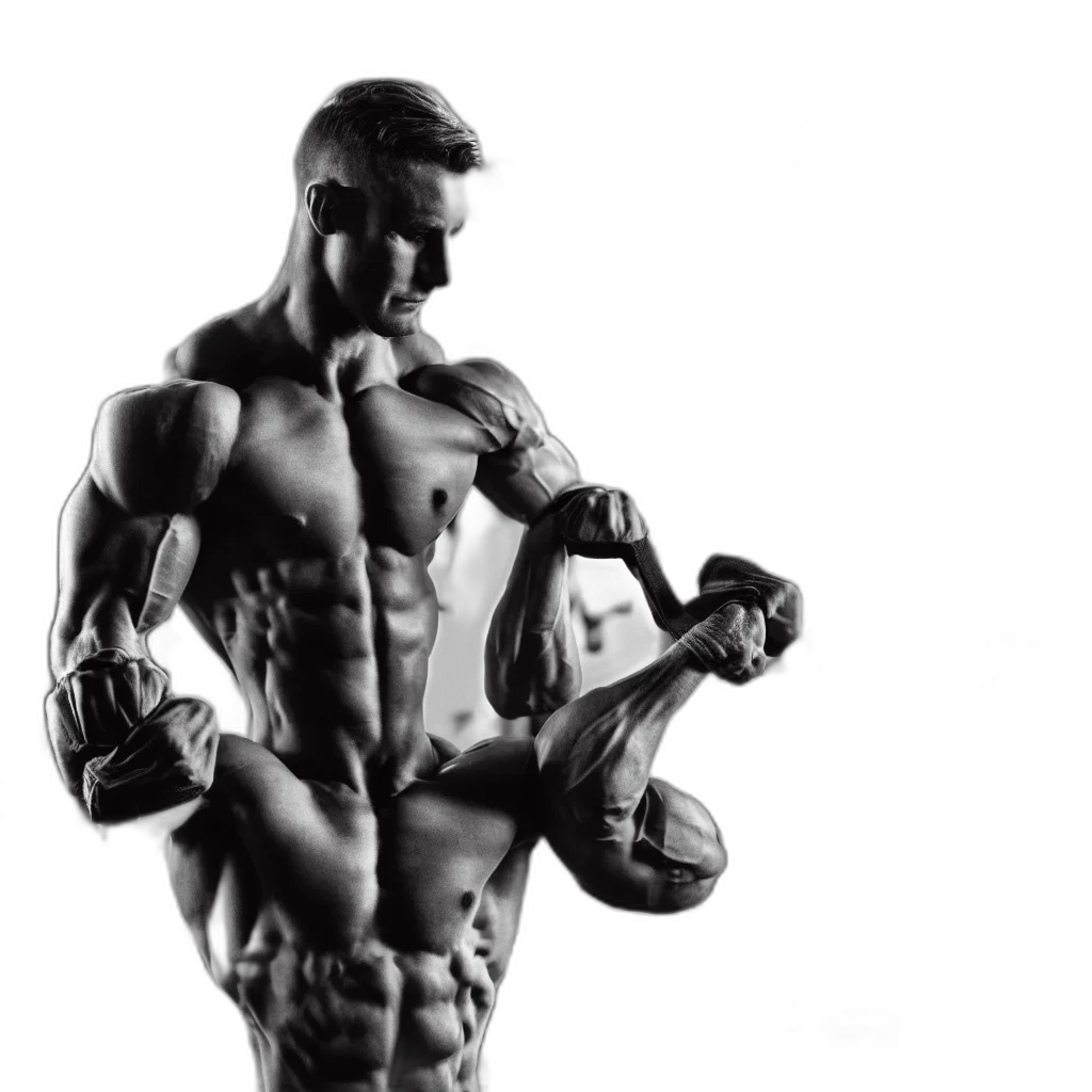 photorealistic, shredded, boy, gym transparent PNG cut-out