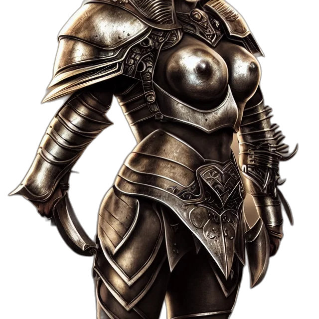 sword, dress, weapon, jewelry, fantasy art, concept art, comic book art, photorealistic transparent PNG cut-out