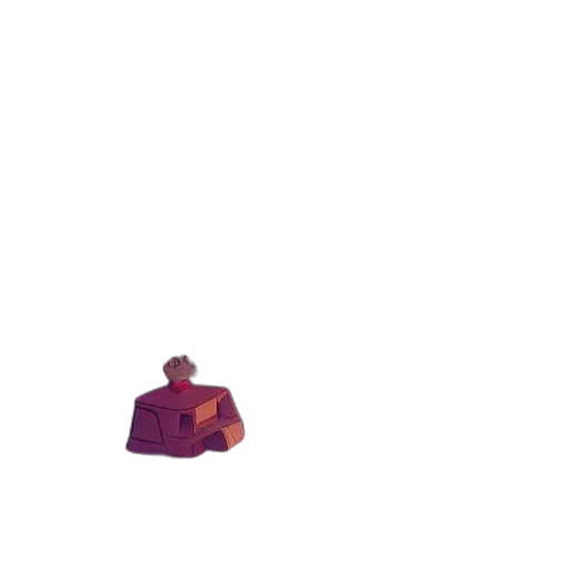 hat, crown, jacket, umbrella, pixel art, concept art, 3d render, vaporwave transparent PNG cut-out