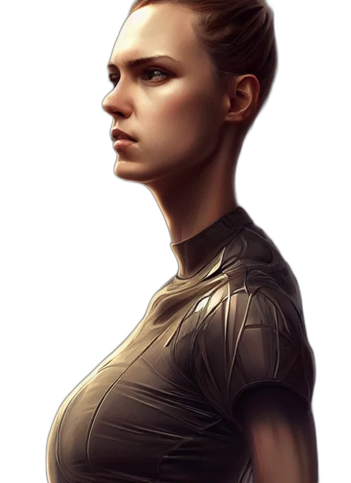 face, robot, jacket, creature transparent PNG cut-out