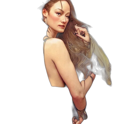 dress, staff, creature, sword transparent PNG cut-out