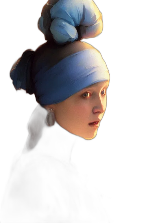 face, hat, mask, jewelry transparent PNG cut-out