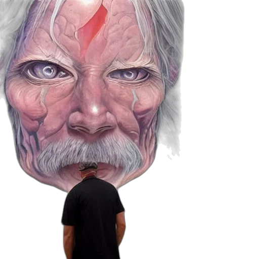 face, mask, photorealistic, concept art transparent PNG cut-out