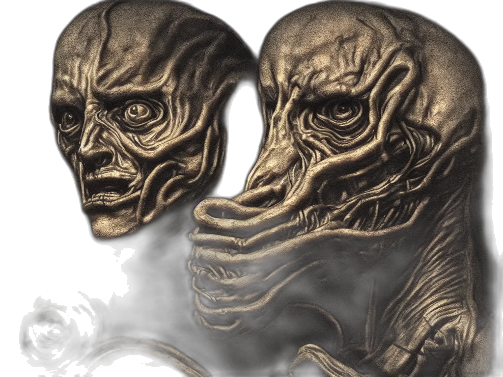 mask, face, creature, concept art transparent PNG cut-out