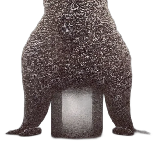 animal, bottle, creature, dress, concept art, 3d render, photorealistic, fantasy art transparent PNG cut-out