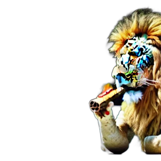 animal, mask, crown, creature, 3d render, photorealistic, concept art, fantasy art transparent PNG cut-out
