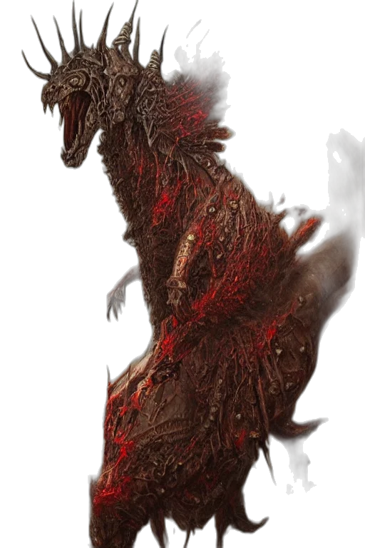 dragon, creature, animal, hair transparent PNG cut-out