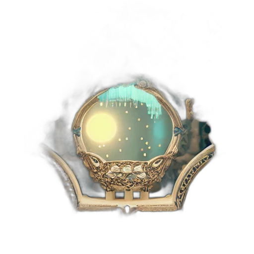 crown, jewelry, staff, mask, concept art, fantasy art, 3d render, vaporwave transparent PNG cut-out