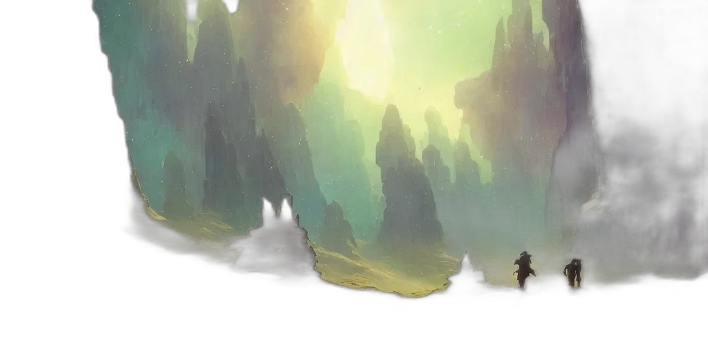 sword, dragon, concept art, fantasy art, watercolor, comic book art, fog, snow transparent PNG cut-out