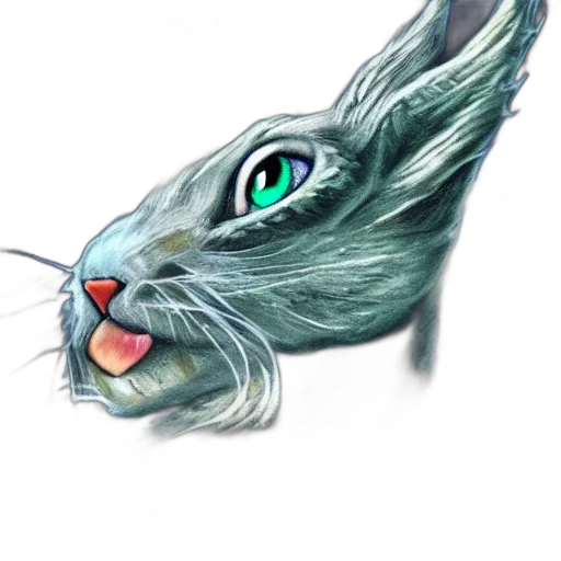 animal, creature, dragon, face, photorealistic, fantasy art, watercolor, concept art transparent PNG cut-out