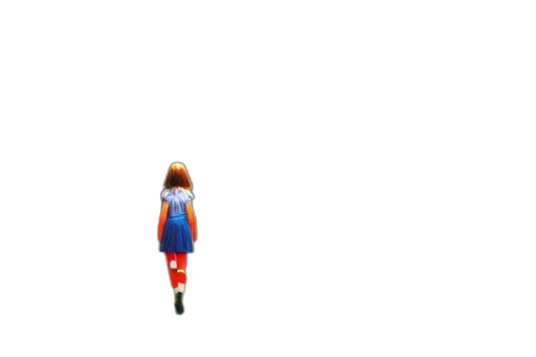 dress, hair, staff, jacket, pixel art, 3d render, concept art, comic book art transparent PNG cut-out