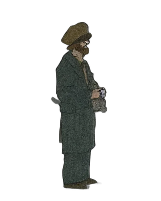 staff, hat, jacket, mask transparent PNG cut-out