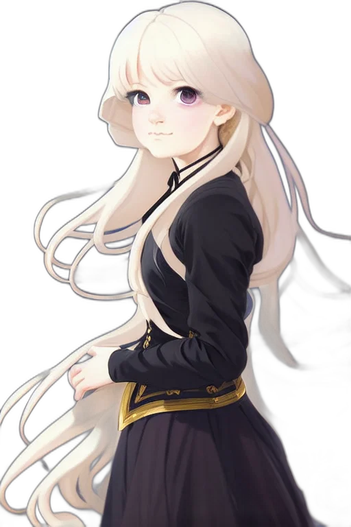 staff, dress, hair, crown transparent PNG cut-out
