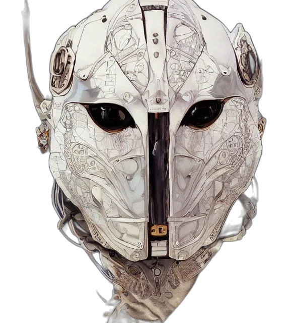 mask, face, robot, crown transparent PNG cut-out