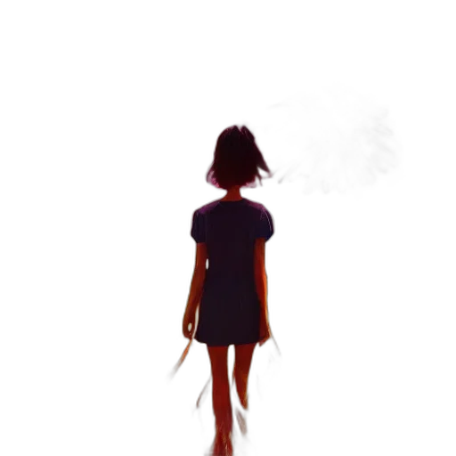 dress, umbrella, robot, creature, concept art, pixel art, 3d render, anime transparent PNG cut-out