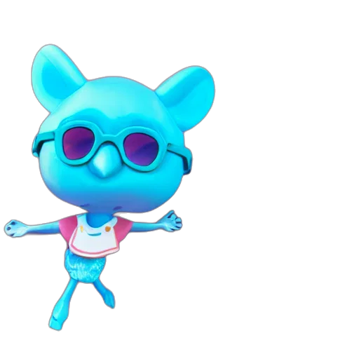 staff, creature, robot, jacket, 3d render, concept art, vaporwave, cartoon transparent PNG cut-out