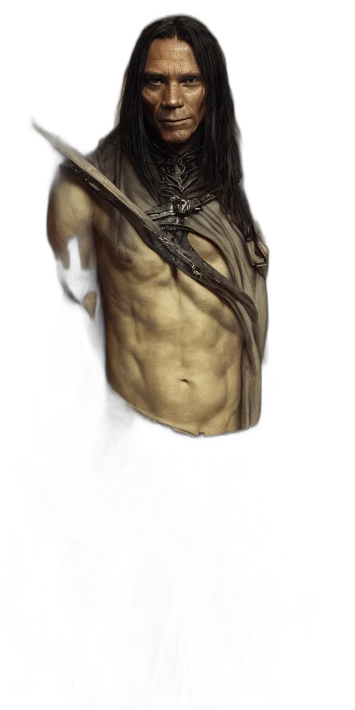 mask, sword, robot, creature transparent PNG cut-out