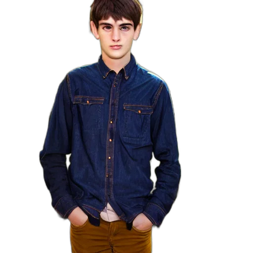 jacket, face, photorealistic, 3d render transparent PNG cut-out