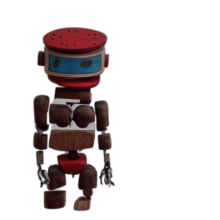 robot, 3d render, concept art, pixel art, art, cute, funny, figurine transparent PNG cut-out