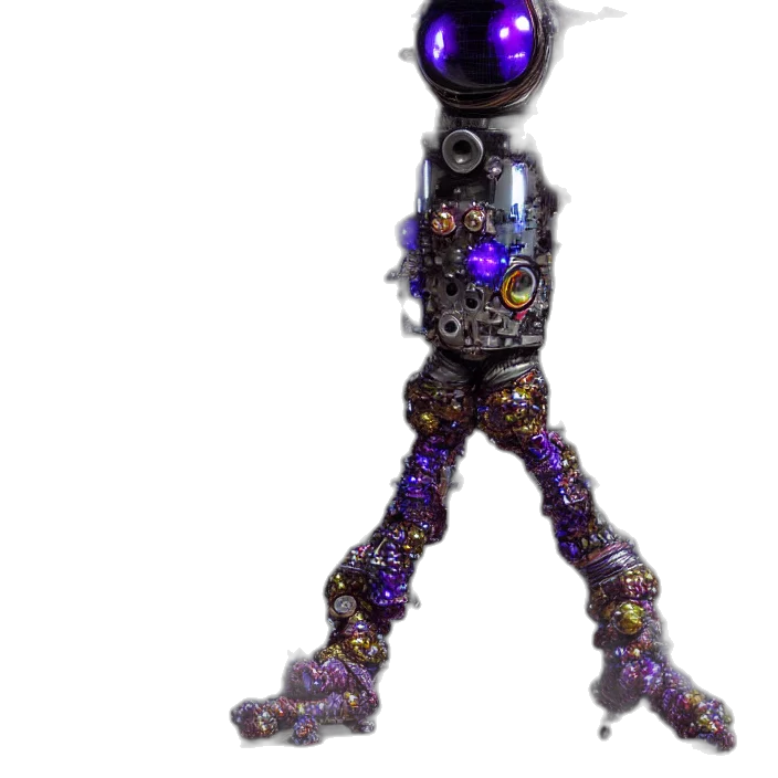 robot, staff, creature, weapon transparent PNG cut-out