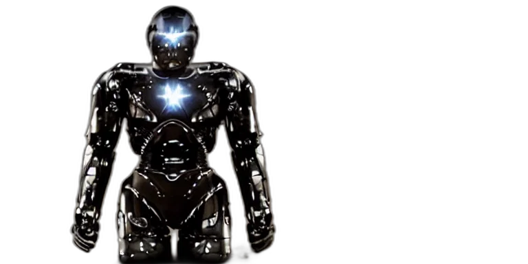 robot, 3d render, concept art, cyberpunk transparent PNG cut-out