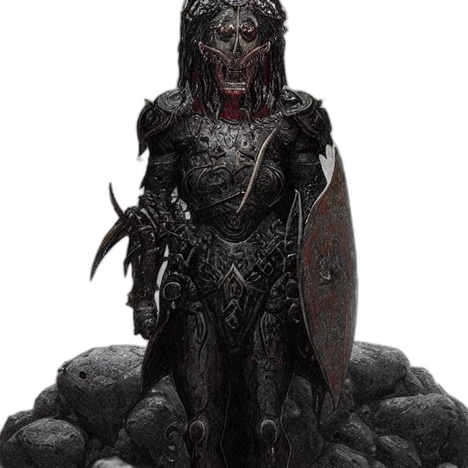 creature, staff, concept art, fantasy art transparent PNG cut-out