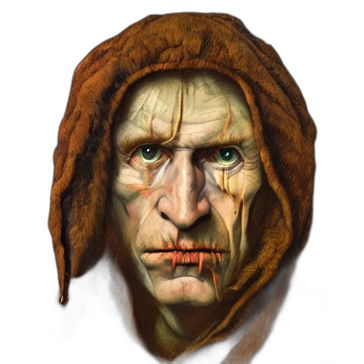 face, mask, jacket, staff transparent PNG cut-out