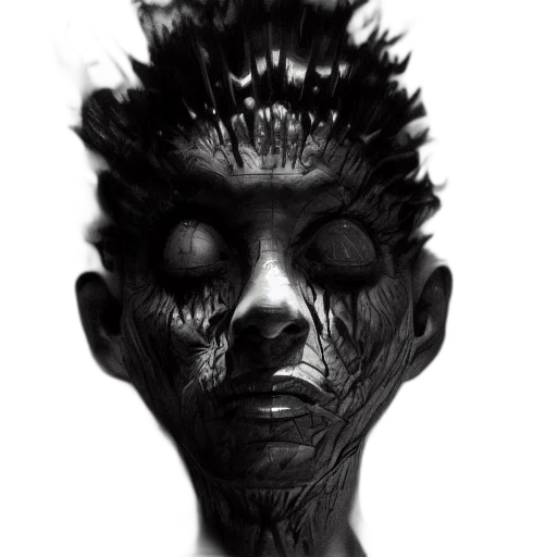 mask, face, creature, crown transparent PNG cut-out