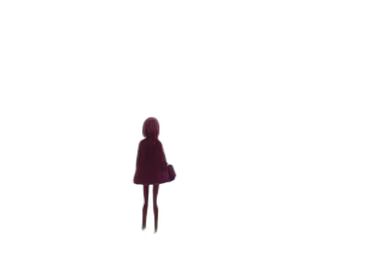 dress, robot, creature, umbrella, pixel art, concept art, 3d render, anime transparent PNG cut-out