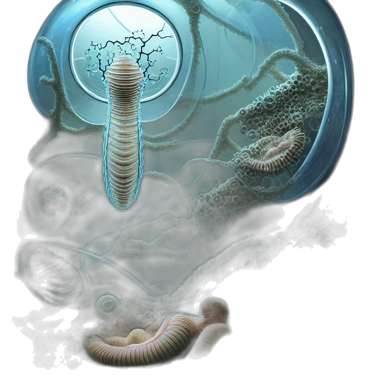 creature, jewelry, animal, hair, concept art, fantasy art, 3d render, photorealistic transparent PNG cut-out