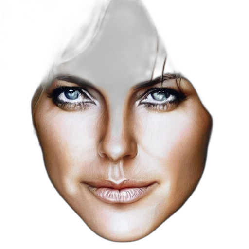 face, mask, jewelry, photorealistic transparent PNG cut-out
