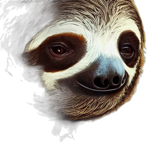 animal, creature, face, mask, photorealistic, concept art, 3d render, watercolor transparent PNG cut-out