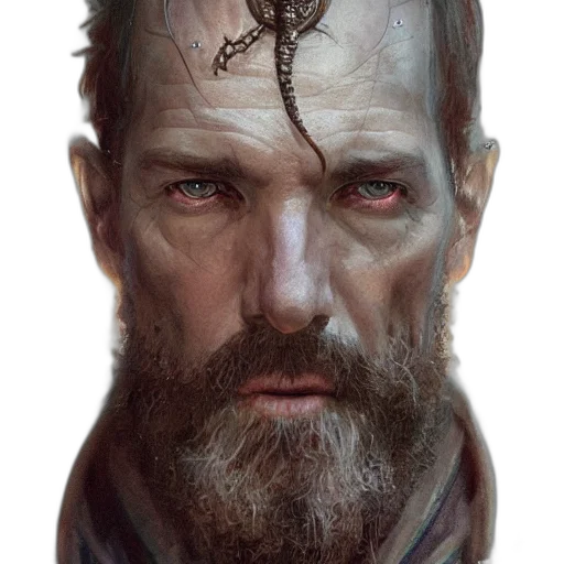 face, concept art, fantasy art, photorealistic transparent PNG cut-out