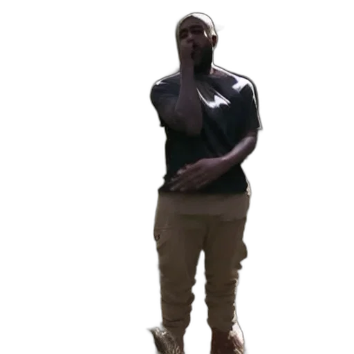 jacket, creature, shoes, face, 3d render, concept art, dark, trailcam transparent PNG cut-out
