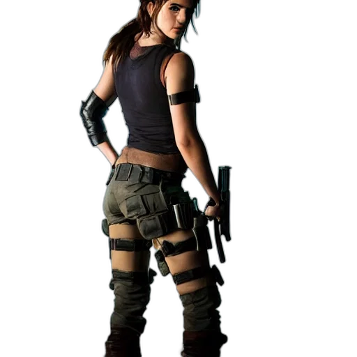 weapon, concept art, pixel art, 3d render transparent PNG cut-out
