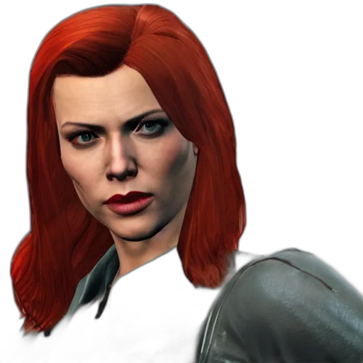 face, staff, comic book art, concept art, photorealistic, 3d render, natasha, romanov transparent PNG cut-out