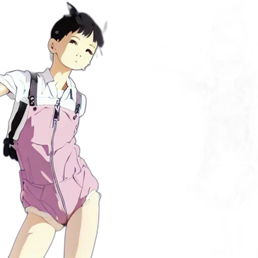 dress, staff, anime, concept art transparent PNG cut-out