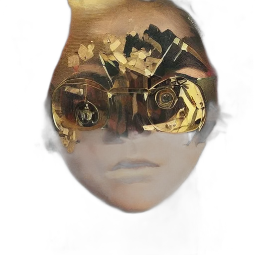 mask, face, crown, robot transparent PNG cut-out