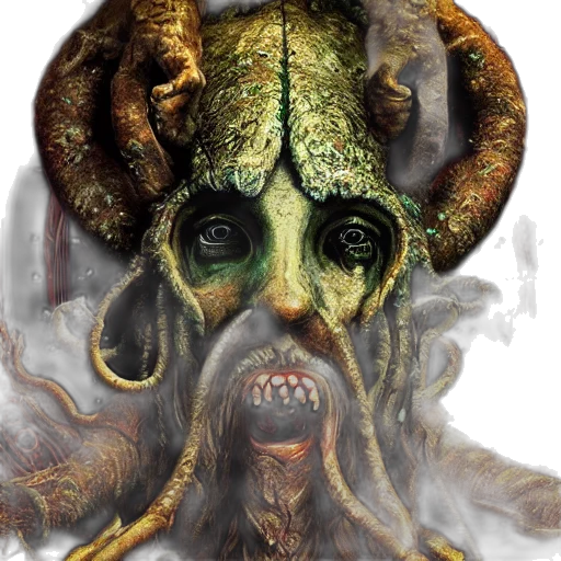 mask, creature, face, staff transparent PNG cut-out