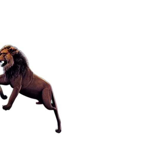 animal, crown, staff, creature transparent PNG cut-out