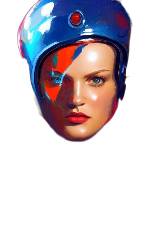 face, mask, jewelry, crown, concept art, comic book art, photorealistic, cyberpunk transparent PNG cut-out