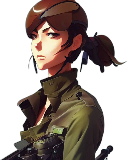 jacket, staff, face, weapon, concept art, pixel art, cyberpunk, anime transparent PNG cut-out