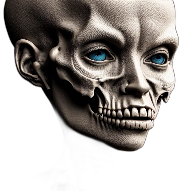 face, mask, robot, creature, 3d render, photorealistic, concept art, fantasy art transparent PNG cut-out