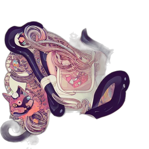 mask, crown, dragon, shoes, 3d render, fantasy art, watercolor, concept art transparent PNG cut-out