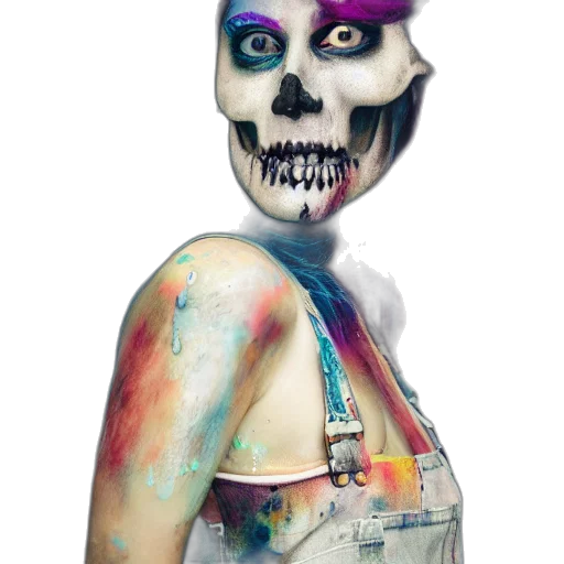 mask, face, robot, jewelry, watercolor, concept art, fantasy art, photorealistic transparent PNG cut-out