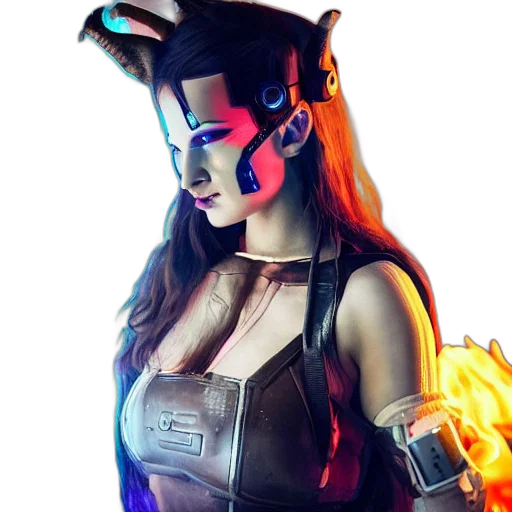 mask, robot, cyberpunk, concept art transparent PNG cut-out