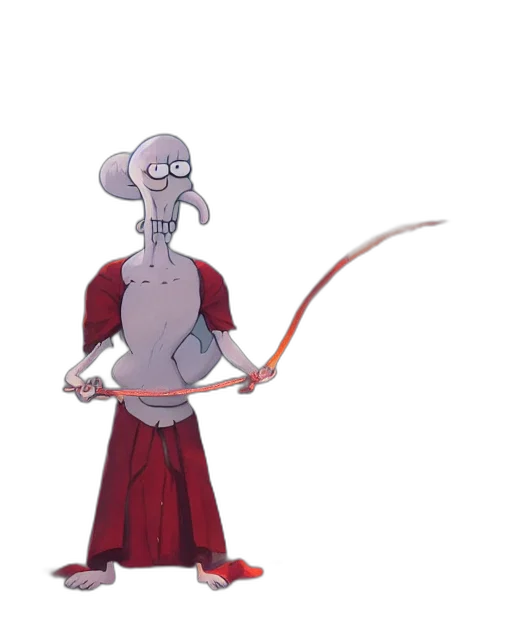 staff, sword, weapon, creature, concept art, cartoon, fantasy art, 3d render transparent PNG cut-out