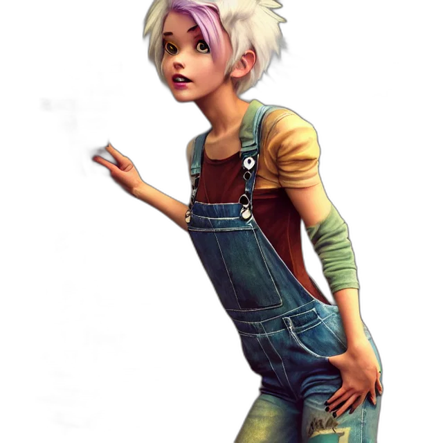 jacket, staff, concept art, fantasy art, cartoon, comic book art, full, body transparent PNG cut-out