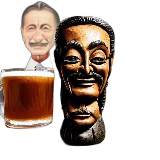 face, mask, bottle, food, 3d render, photorealistic, closeup, photograph transparent PNG cut-out